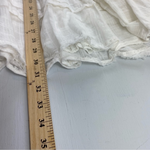 Free People Ari Mini Ivory 100% Cotton Gauze Cottage Boho Mini Dress Sz XS - Picture 10 of 13